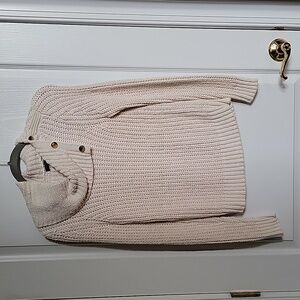 Banana Republic Cream Button Sweater